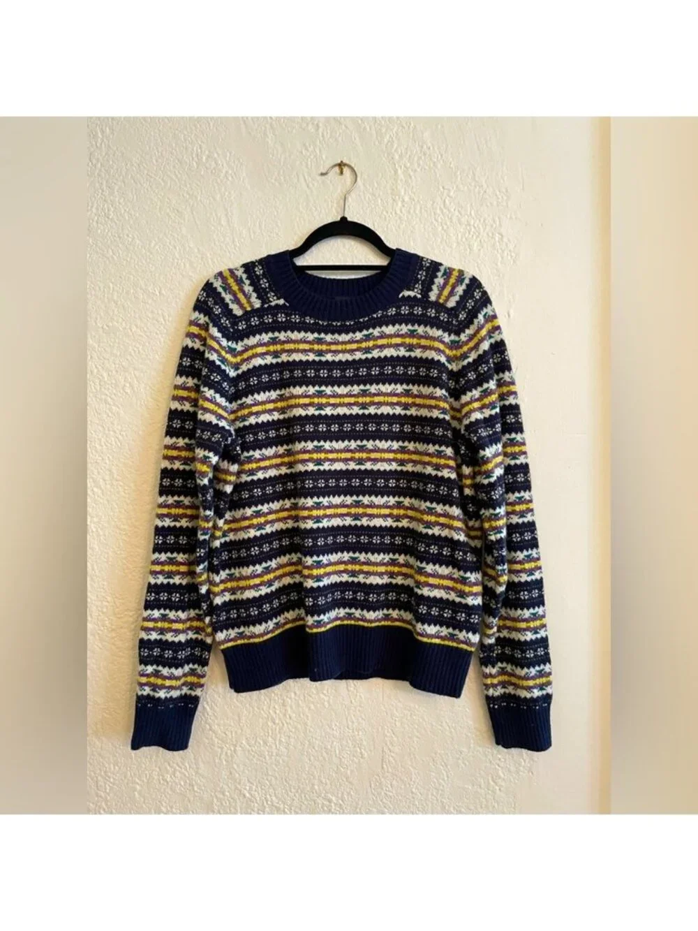 J. Crew Fair Isle Crew Neck Sweater XL